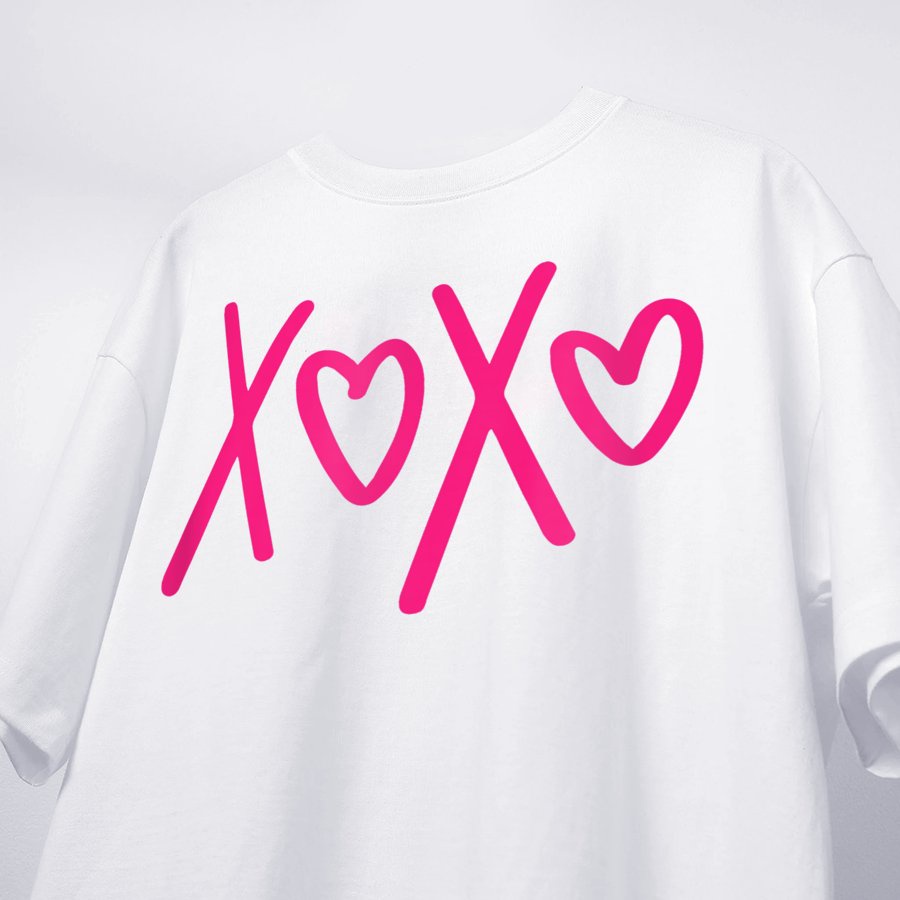 Áo thun nữ hồng cotton thoáng mát Xoxo dễ thương cho ngày lễ tình nhân người mình yêu thương MVR KK3872