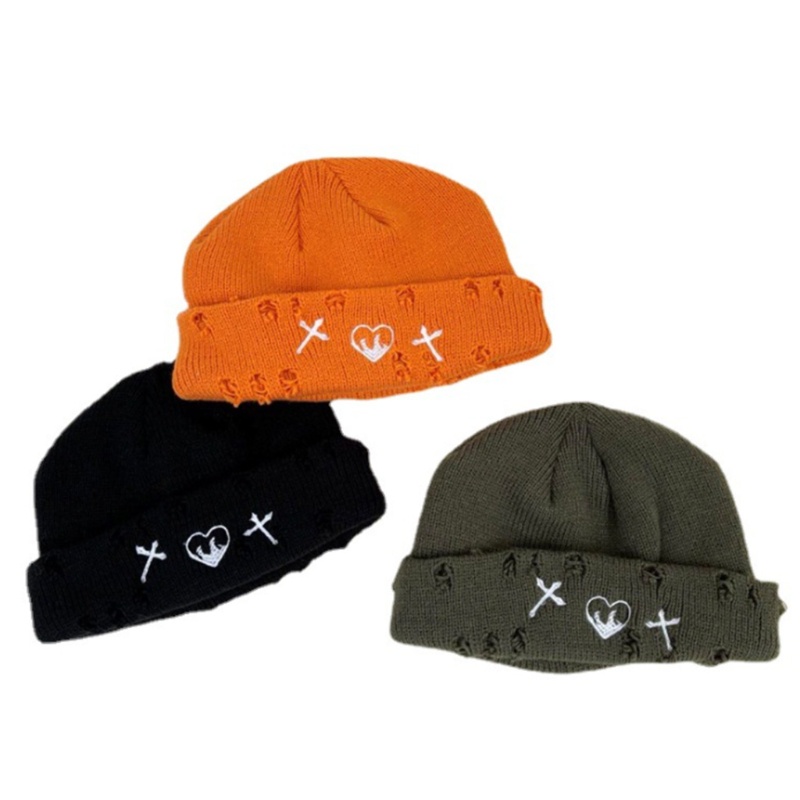 Mũ beanie Dệt Kim Màu Trơn Thời Trang Dành Cho Nam Nữ