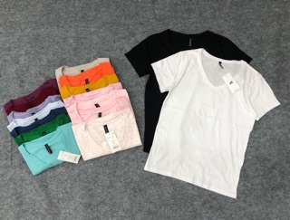 ÁO THUN BASIC CỔ TIM