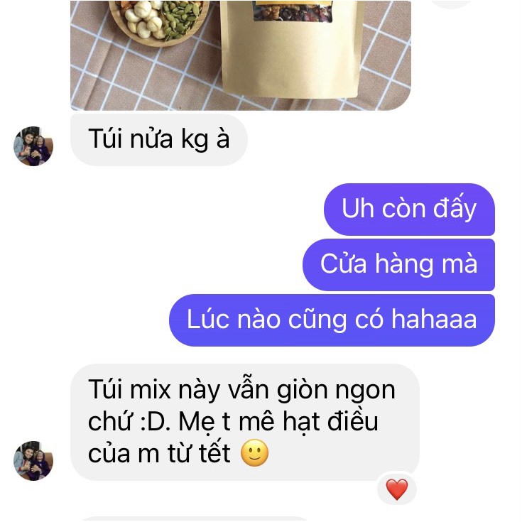 Hạt Điều Bình Phước rang muối nguyên vỏ lụa - Ăn vặt mẹ bầu / Ăn chế độ Healthy