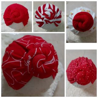 mũ turban xoắn ốc bé gái