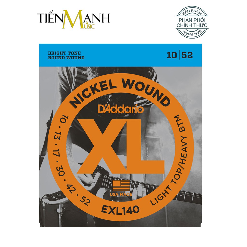 [Chính Hãng] D'Addario EXL110, EXL120, EXL140 - Bộ Dây Đàn Nickel Wound Electric Guitar Strings DAddario