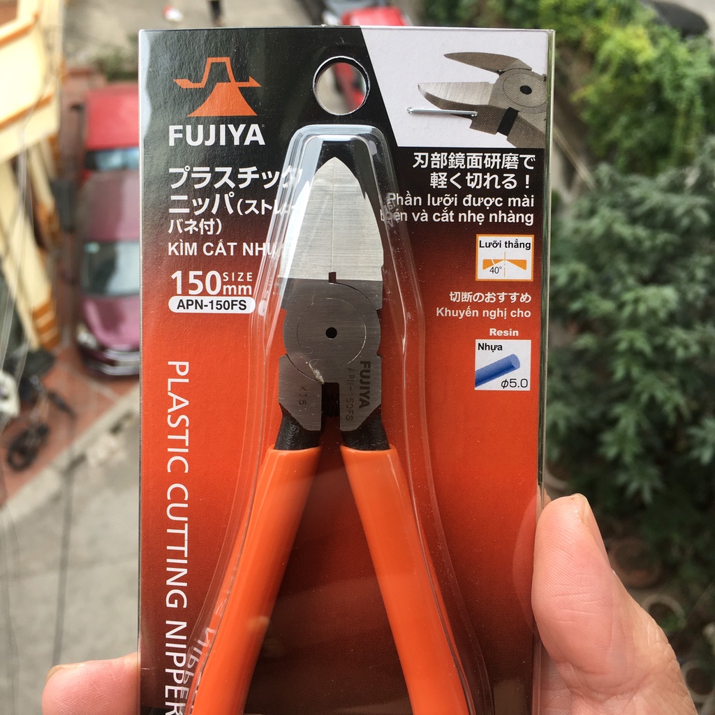 Kìm cắt nhựa lưỡi bằng Nhật Fujiya APN-150FS (6''/150mm) - Chính hãng