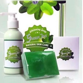 XÀ BÔNG TẮM TRẮNG GREEN TEA SOAP