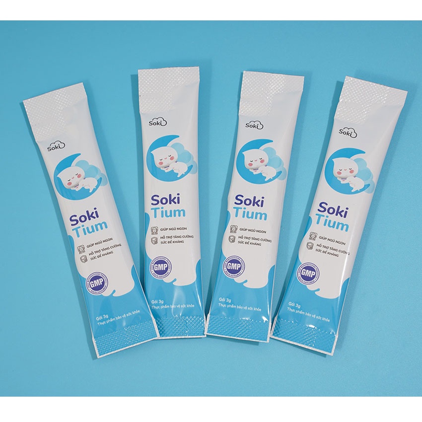 Soki Tium 12 gói , giảm các triệu chứng khó ngủ ở bé , Thuocviet24h