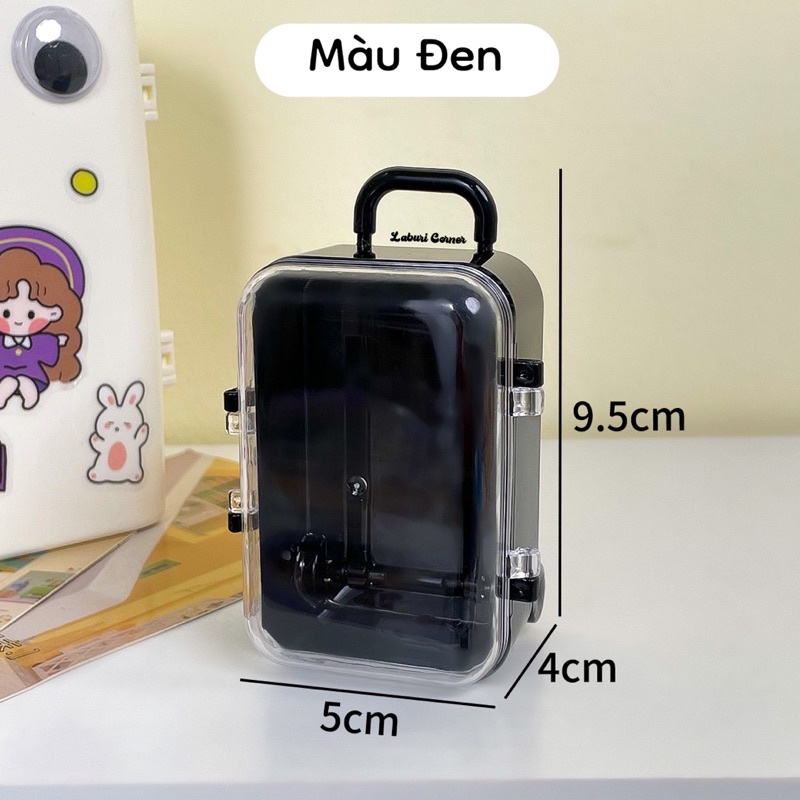HỘP NHỰA VALI TRANG TRÍ 4 MÀU SIU XINH