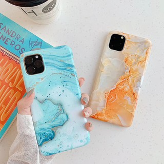 Ốp iPhone Vân Đá Cẩm Thạch Thiên Thanh iPhone 7Plus/8Plus/X/Xs Max/11/11 Pro Max - ốp iphone