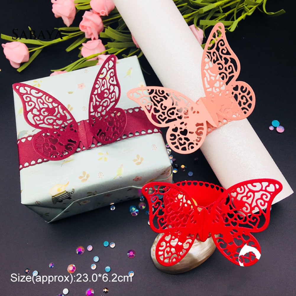 Khuôn Cắt Giấy Kim Loại Hình Bươm Bướm Xinh Xắn