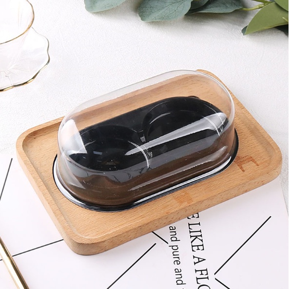 50 Hộp Nhựa Nắp Bầu 4 Bánh, Hộp Nhựa 4 ô Đựng Bánh Trung Thu, Bánh Trái Đào, Bánh Kim Sa (50 cái)