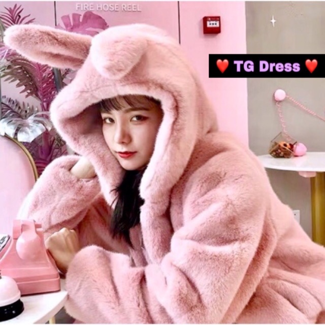 Áo lông tai thỏ cao cấp