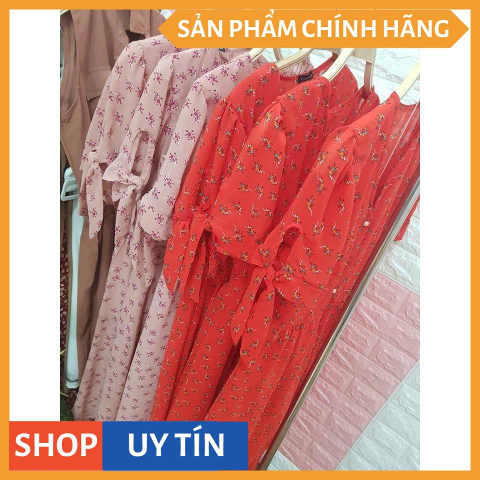 Đầm suông hoa dạo phố 2 màu tay nơ so iu-hẹn hò,đi dạo diện em nó thì đẹp phải biết nè các nàng - Thời trang VADA - D143 | BigBuy360 - bigbuy360.vn