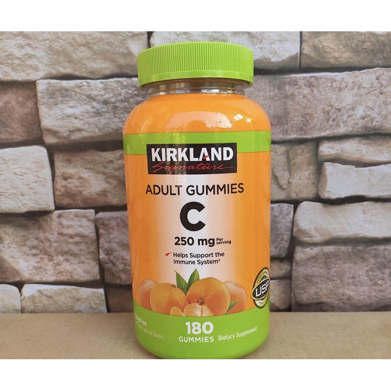 Kẹo dẻo Kirkland Signature Vitamin C 250mg Adult Gummies 180 viên