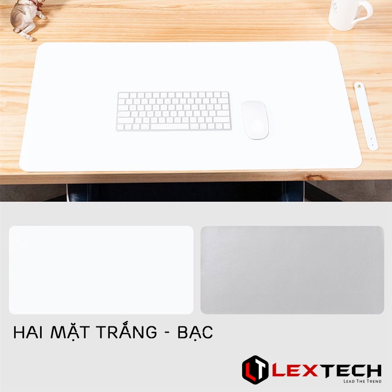 Lót Chuột Cỡ Lớn 80x40 PU cao cấp một mặt và hai mặt cho laptop PC Lextech ZLL