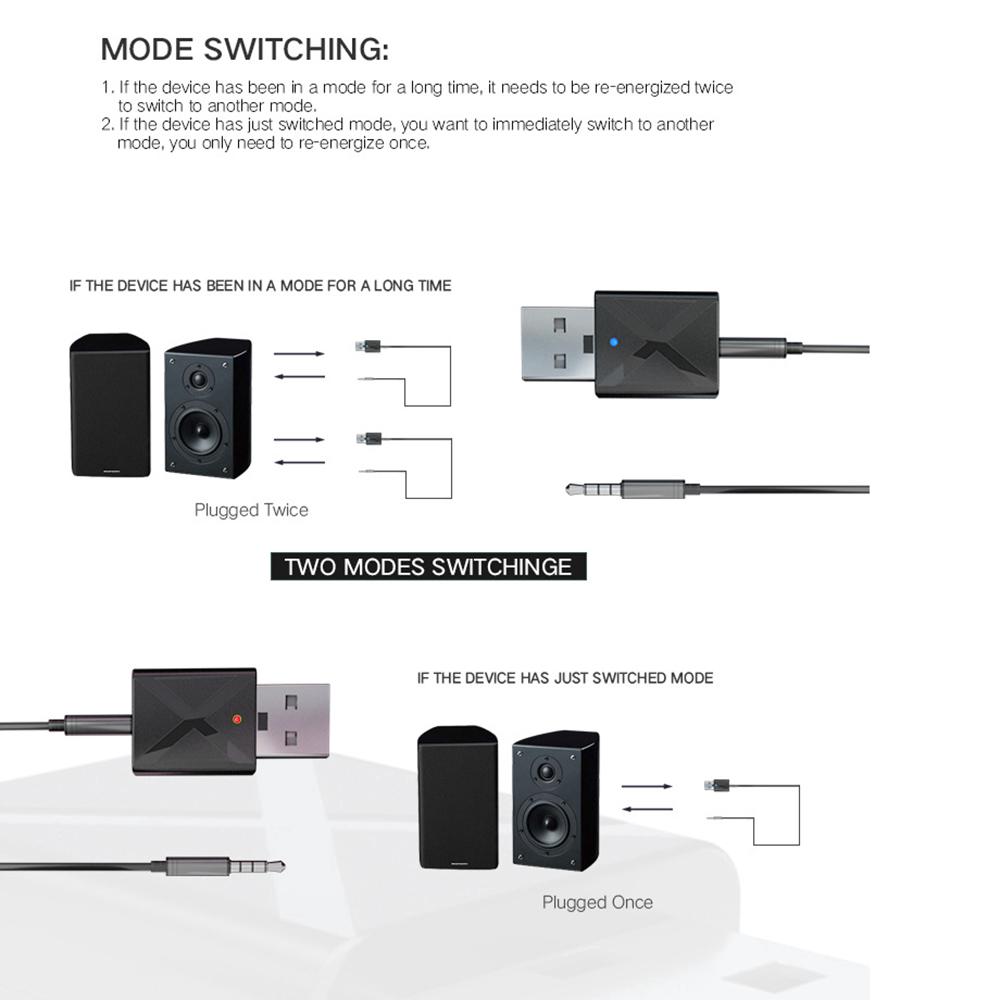 Bộ thu phát Bluetooth di động 2 trong 1