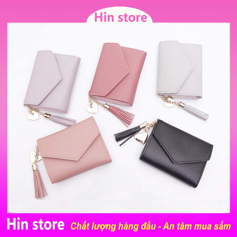 Ví bóp nữ mini cute ví ngắn nhỏ gọn dễ bỏ túi phong cách thời trang