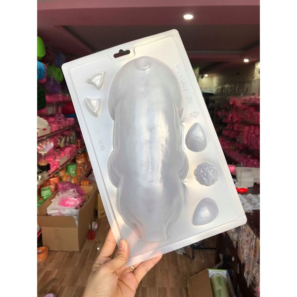 Khuôn Nhựa khuôn động vật Làm Thạch Vĩ Heo Quay Gà Quay