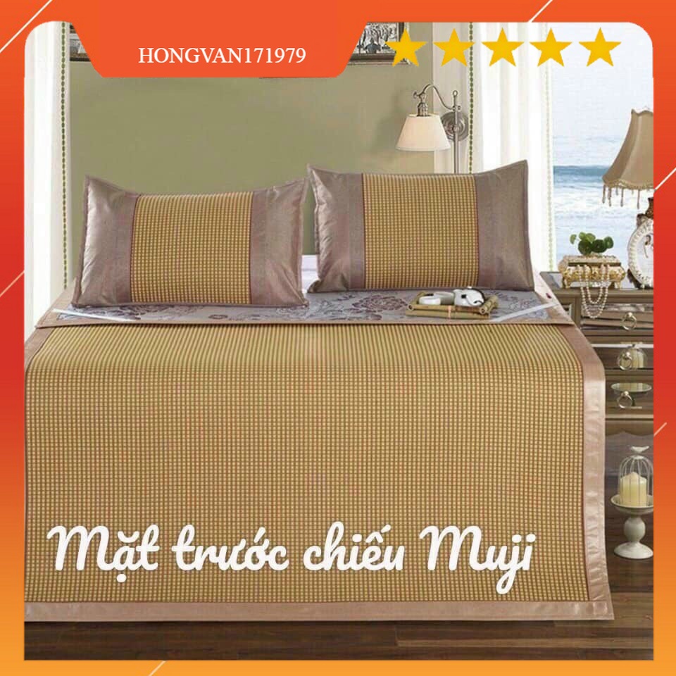 Chiếu điều hòa thoáng khí mát loại đẹp có lót lụa kèm 2vỏ gói gối đủ sezi từ 1m6/1m8/2m2 giá 250000₫₫