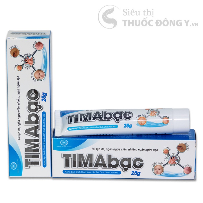 Kem su bôi da Tima Bạc giúp tái tạo da giảm viêm nhiễm mờ sẹo hàng Việt Nam tuýp 25g
