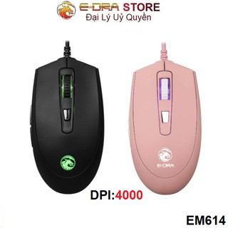 Mua Chuột Gaming Edra EM614 Pink / Black LED nhiều màu DPI 4000DPI
