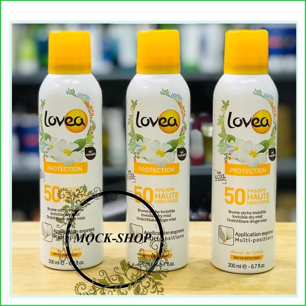 Kem chống nắng Lovea SPF 50 dạng xịt 200ML