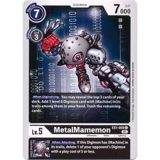 Thẻ bài Digimon - TCG - MetalMamemon / EX1-050'