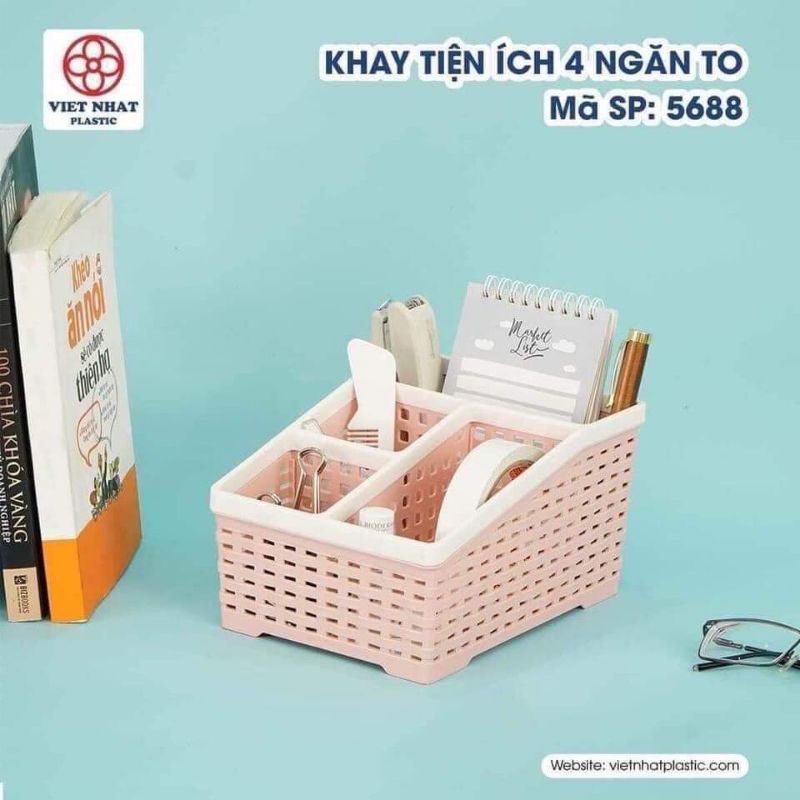 KHAY NHỰA TIỆN ÍCH 4 NGĂN LOẠI TO 5688..