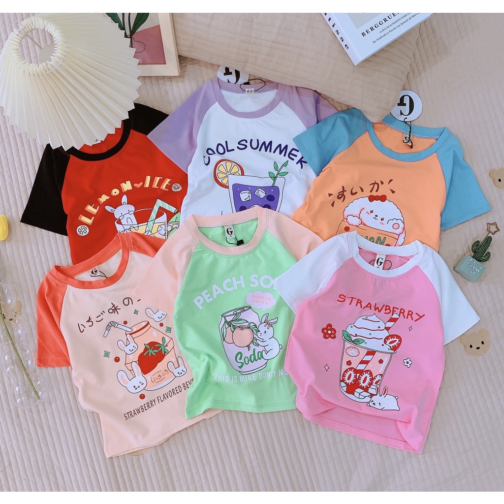 Lyvyshop - (Lô mới, Hàng đẹp) Áo thun phối tay siêu dễ thương cho bé từ 09-28kg