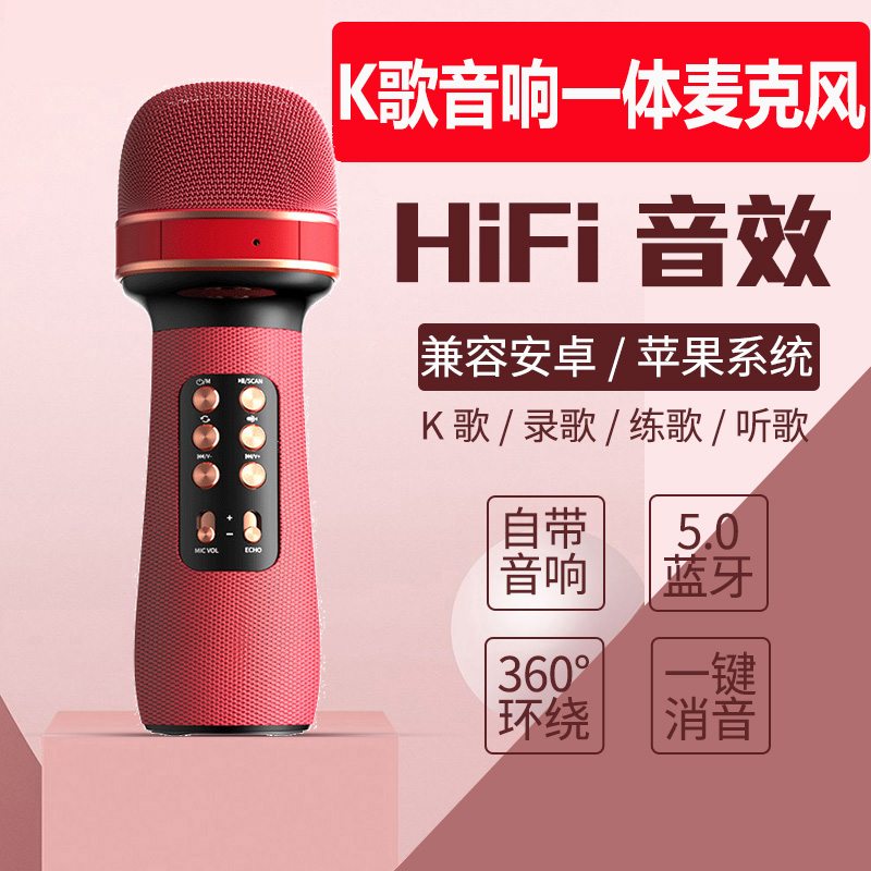 Loa Karaoke toàn dân Micro không dây Bluetooth cho trẻ em