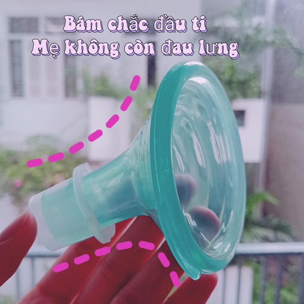 Phễu Hút Sữa Pumpinpal Silicon Mềm Mại Hút Không Đau Rát Và Tăng Sữa