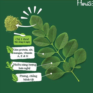 Bột Chùm Ngây Sấy Lạnh Nguyên Chất Moris, Bổ Sung Dinh Dưỡng, Vitamin, Tăng Cường Sức Khỏe, Làm Đẹp Da