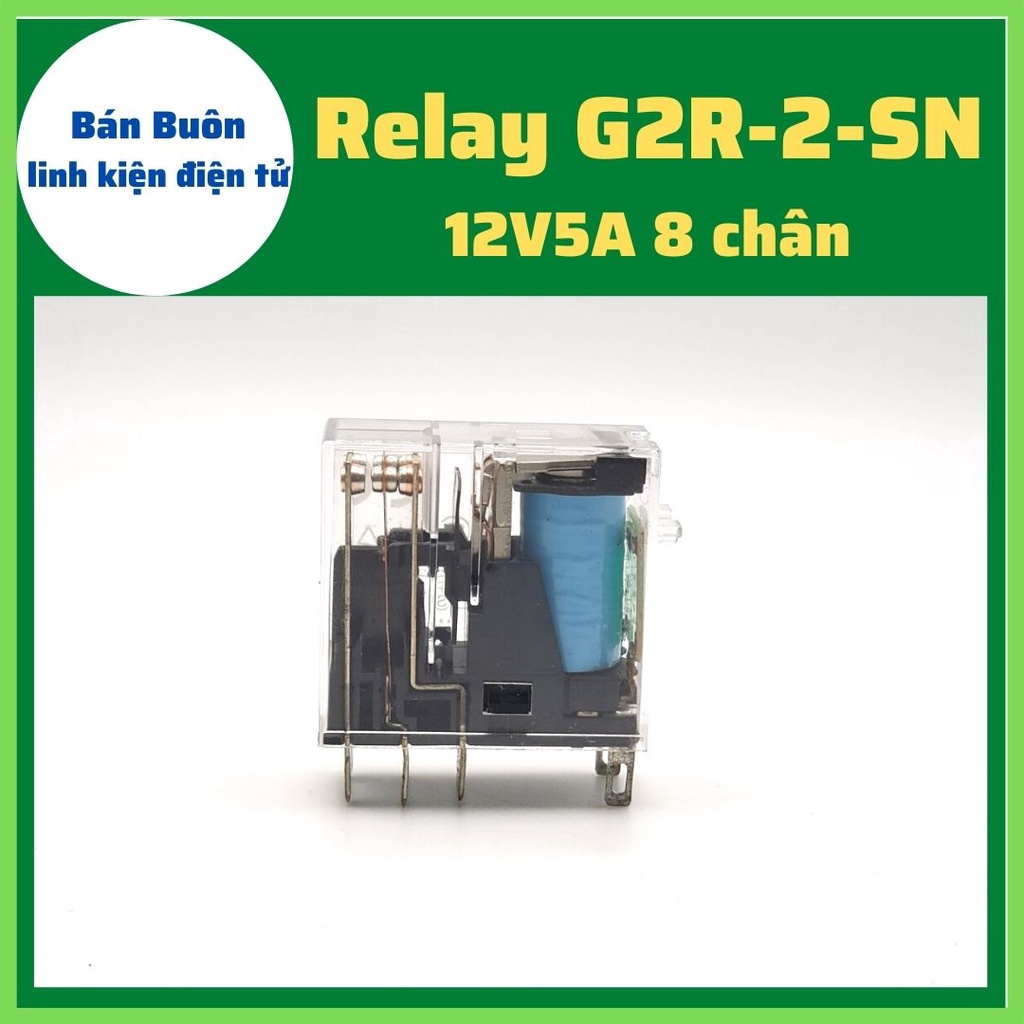 Relay 12V 8 chân, role 12V G2R-2-SN