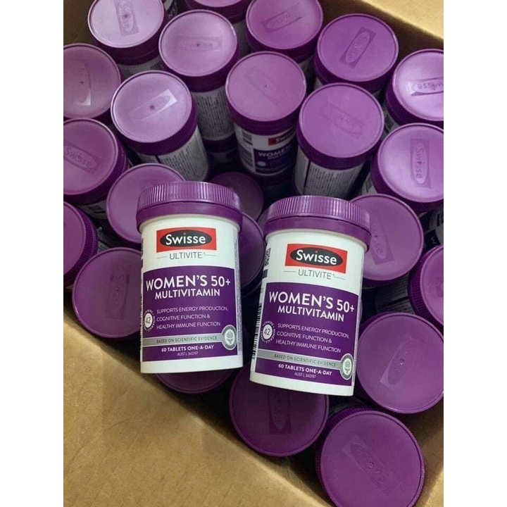 Vitamin tổng hợp nam, nữ Swisse Women + Men từ 50 tuổi 60 viên Úc - Swisse Men's/Women's Ultivite 50+ Multivitamin ÚC