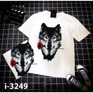 Áo thun tay ngắn Hình con sói (Mẫu 2) - I3249