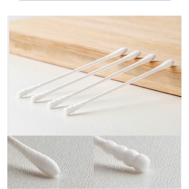 Hộp 200 cây tăm bông vệ sinh Tai cho bé và gia đình KICHI KICHILACHI / GB BABY