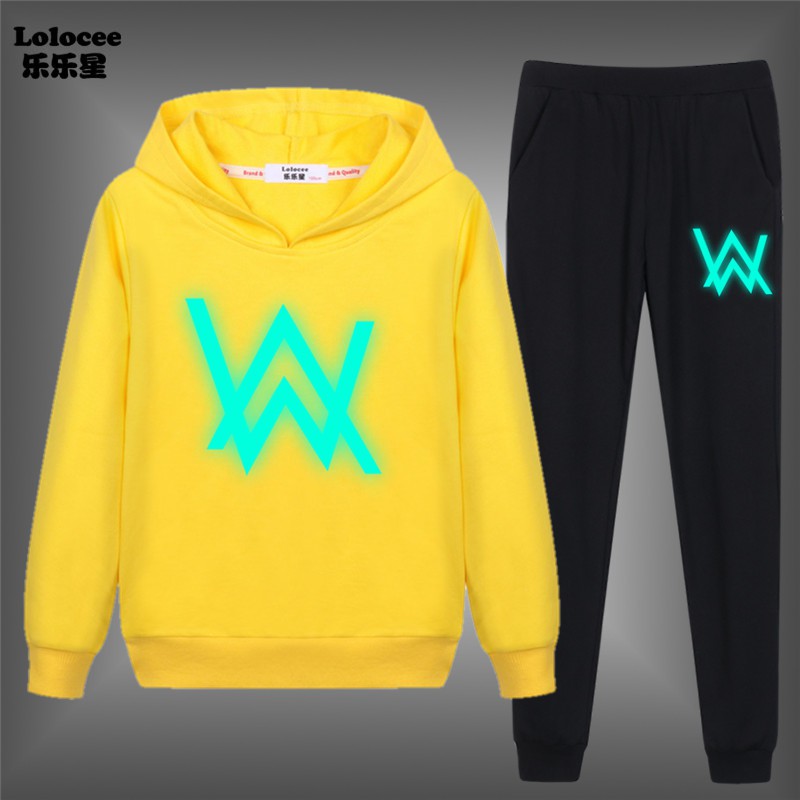 Set Đồ 2 Món In Chữ Alan Walker Thời Trang Cho Bé Trai