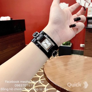 (Auth) ĐỒNG HỒ NỮ GUESS BLACK BUCKLED CUFF