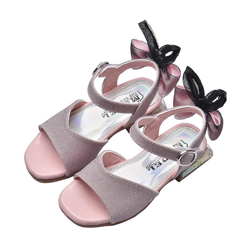 Dép sandal bé gái da mềm êm chân phong cách Hàn Quốc size to 30-37 hàng cao cấp