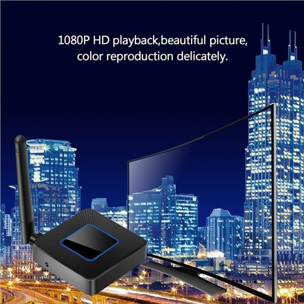 Thiết bị Dongle Wifi Display Q4 Truyền hình ảnh từ điện thoại lên tivi máy chiếu Hỗ trợ cả HDMI và Chuẩn AV cho Tivi