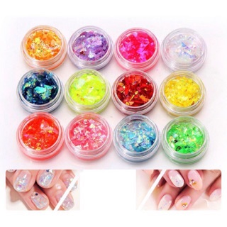 Set 12 hủ giấy nhũ nhiều màu đắp ẩn