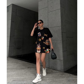 Áo thun unisex ngẫu nhiên form rộng chất 100% coton thoáng mát