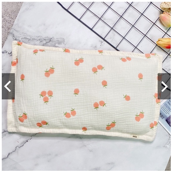 Gối Xô Sơ Sinh,Gối Xô MUSLIN Mềm Mịn Lõi Bông Thấm Hút Mồ Hôi Cho Bé