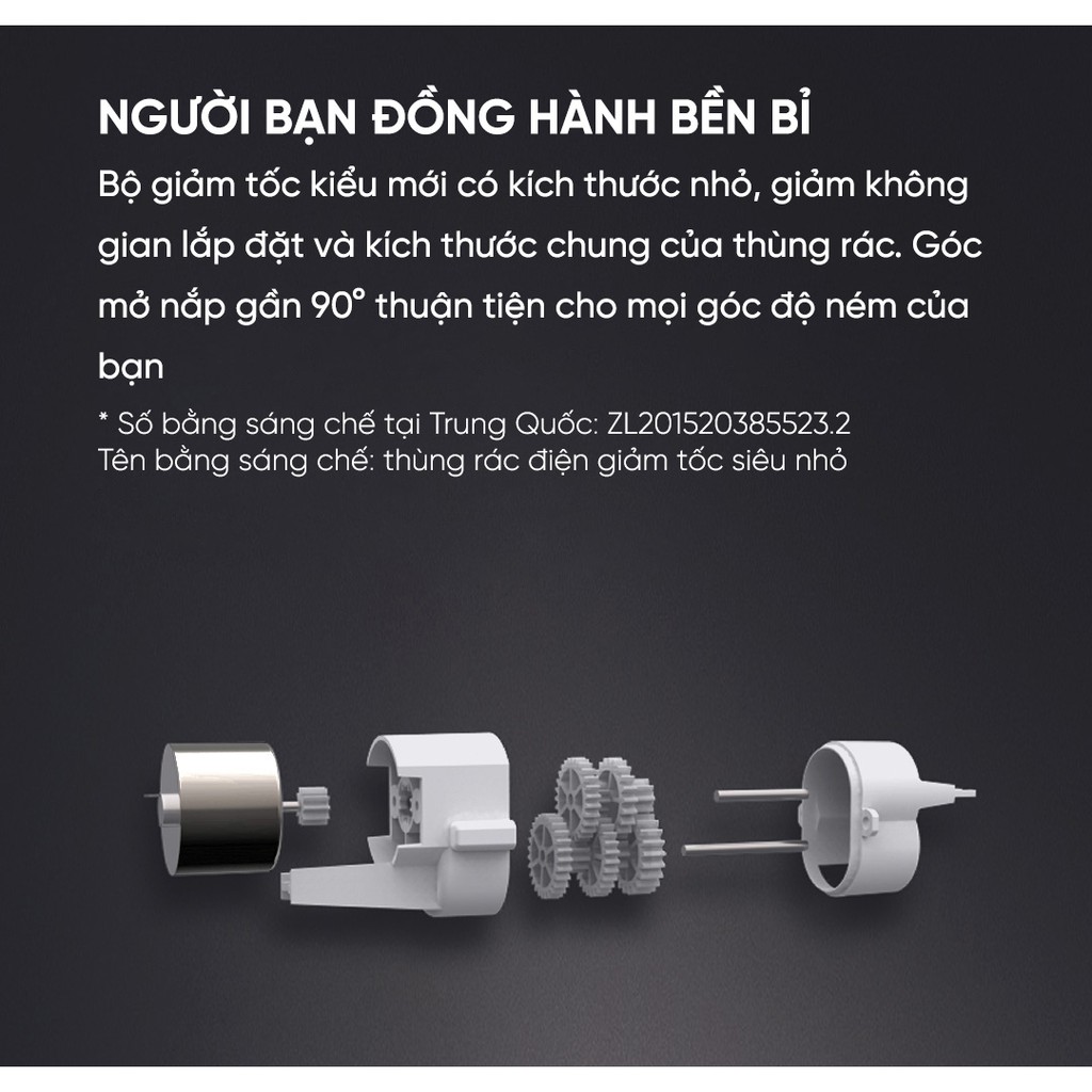 Thùng rác cảm biến hồng ngoại Xiaomi NINESTARS DZT-10-11S