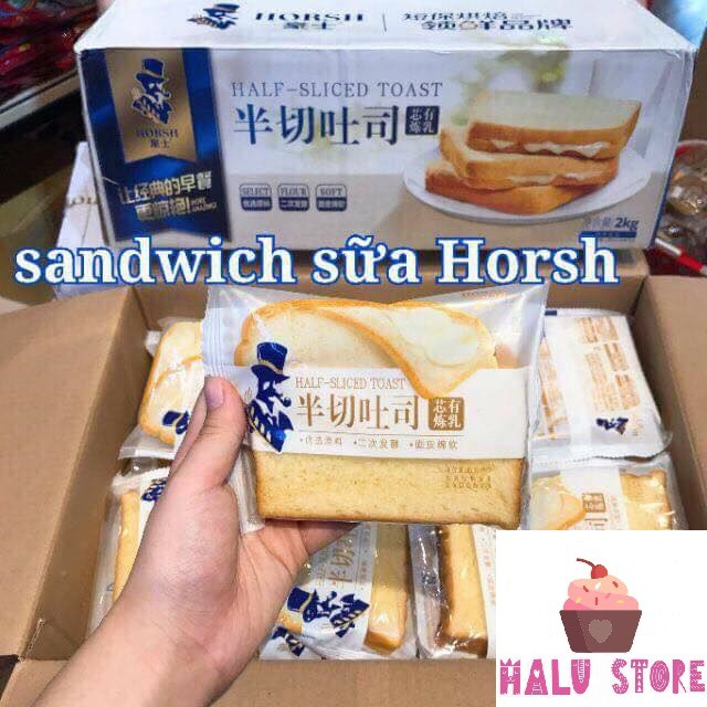 [Thùng 2kg ~40 cái] BÁNH SANDWICH SỮA CHUA HORSH - Đài Loan