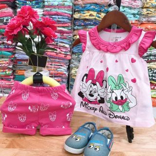 Bộ coton bé gái