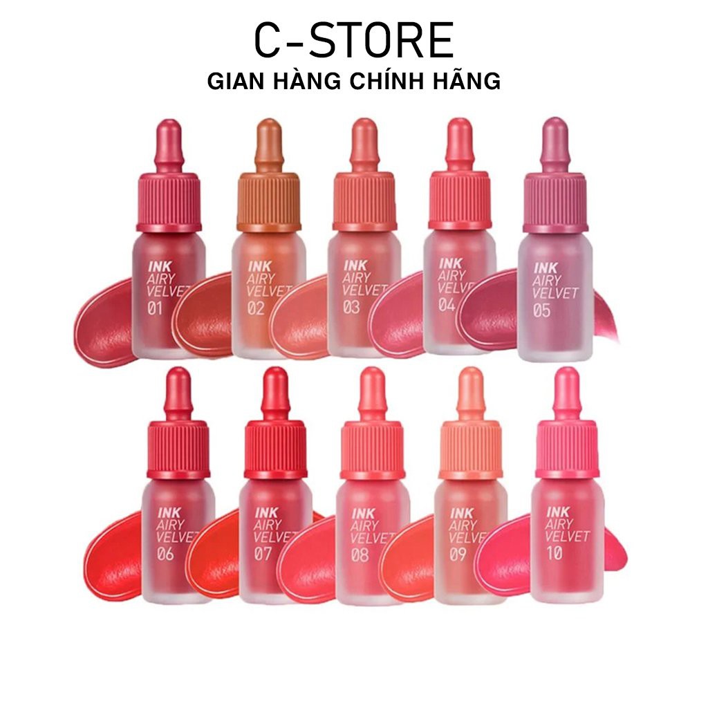 Son kem Peripera Ink Airy V.elvet Lip Tint lì, lên màu chuẩn đẹp - CSTOREVN