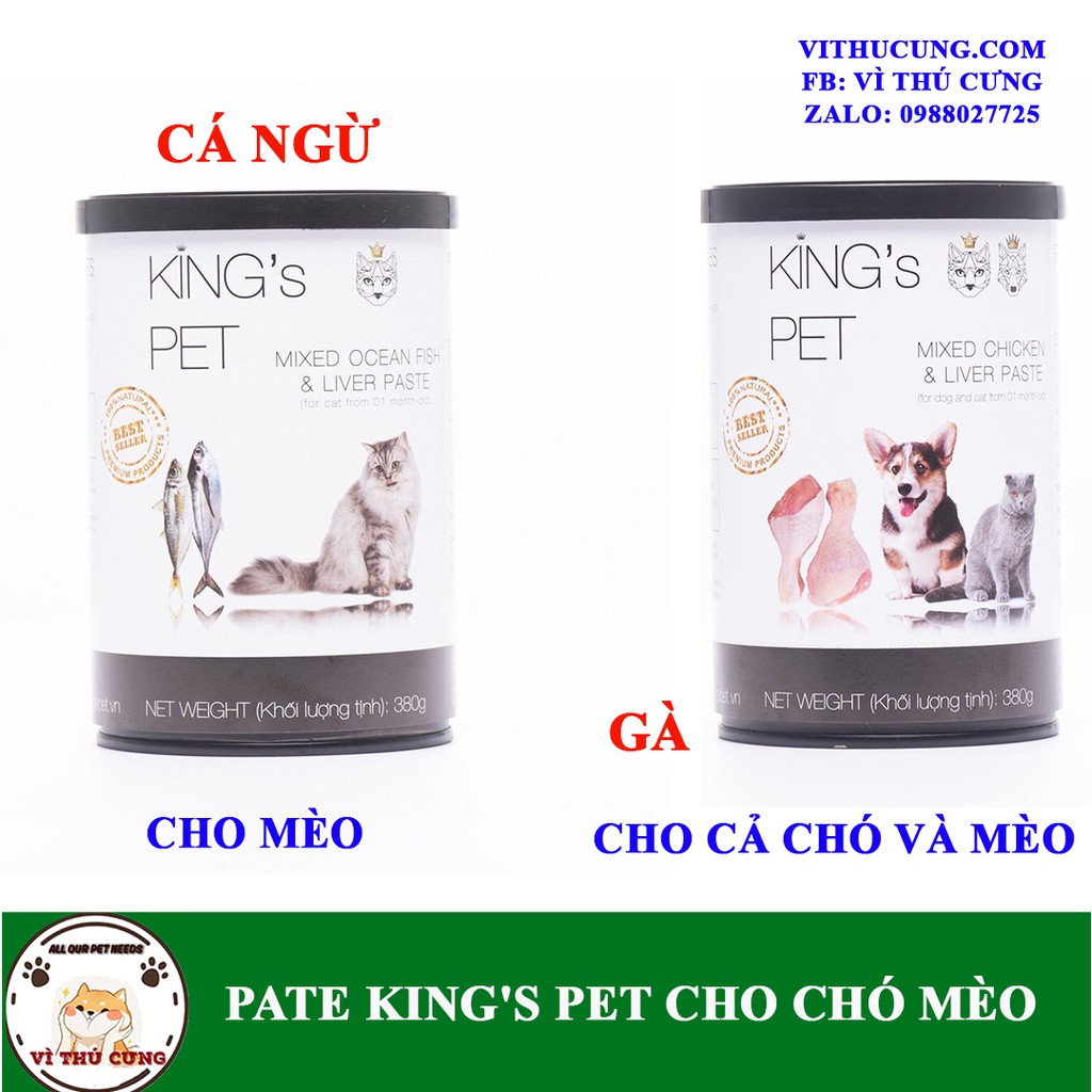 Pate Kingspet cho chó mèo