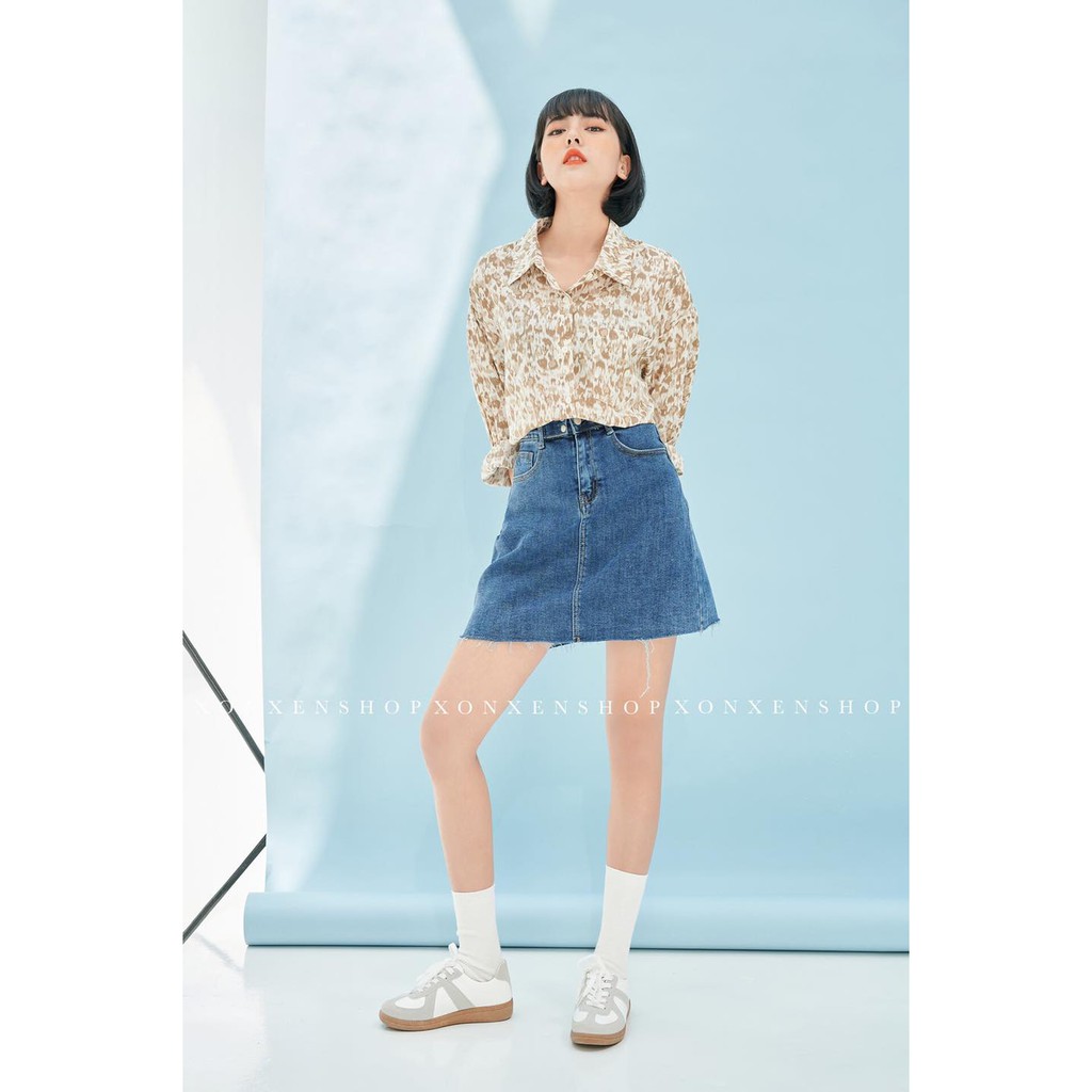 Áo sơ mi nữ Hàn Quốc sơ mi vintage cá tính chất vải voan rũ mịn XONXEN SHOP freesize mã 511020