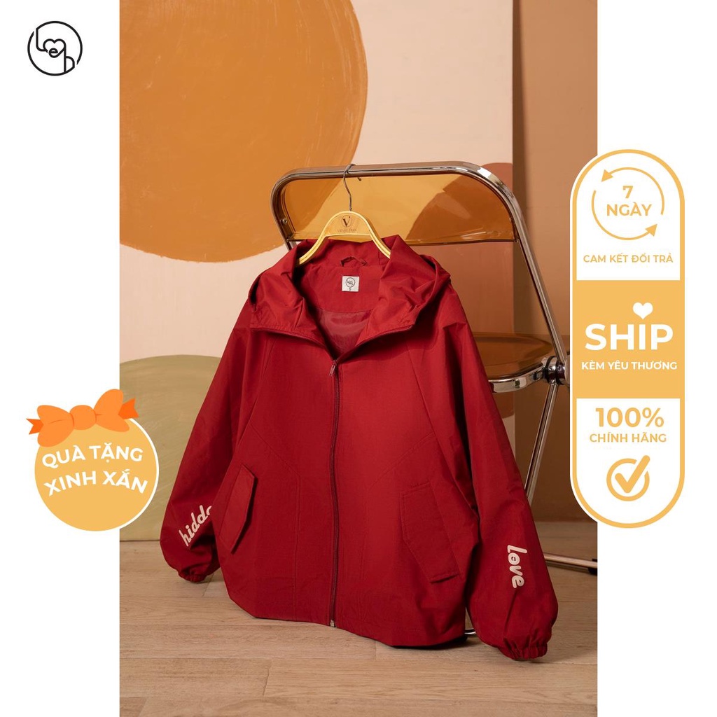 Áo Khoác Gió nữ Mũ Liền Tay Cánh Dơi by LEH H65I21T008