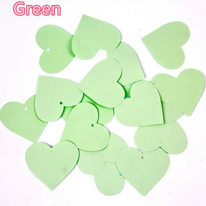 Bông giấy trái tim đủ màu