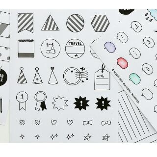Bộ 06 trang sticker note